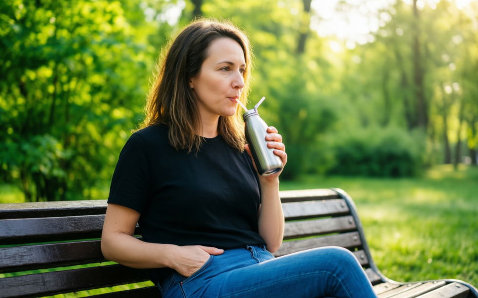 stanley 1913 flip straw 2.0 review — illustrative AI-generated lifestyle image