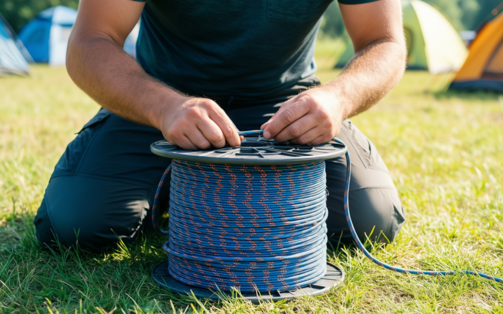 kombat uk paracord reel 100m — illustrative AI-generated lifestyle image