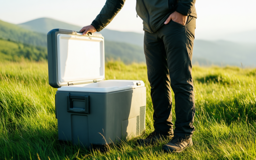 yeti roadie 15 small cool box — illustrative AI-generated lifestyle image