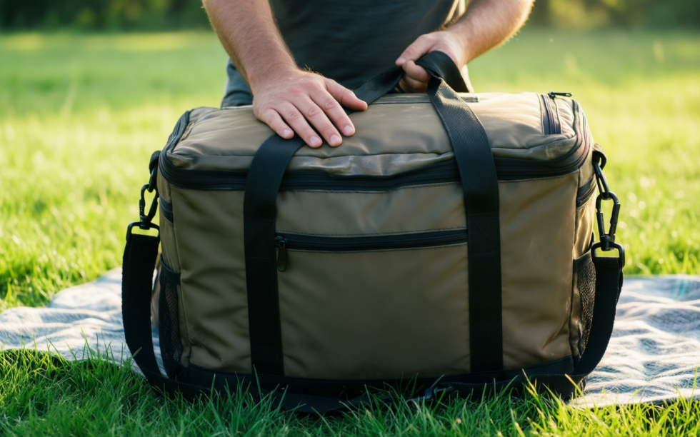hulongo large insulated cooler bag — illustrative AI-generated lifestyle image