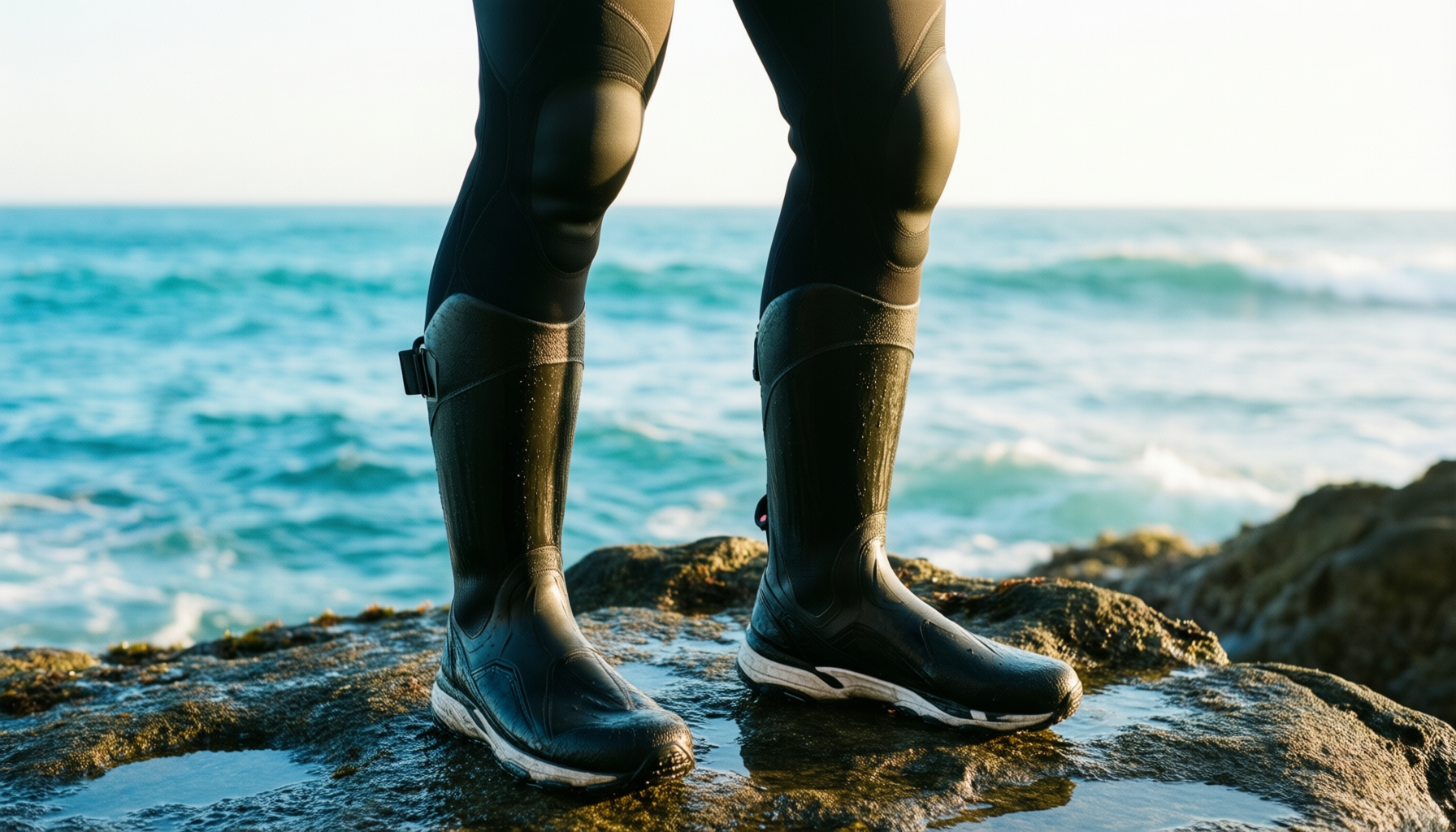 osprey wetsuit boots — illustrative AI-generated lifestyle image