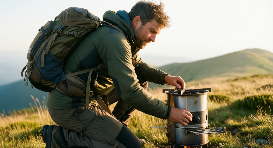 ohuhu rocket stove — illustrative AI-generated lifestyle image