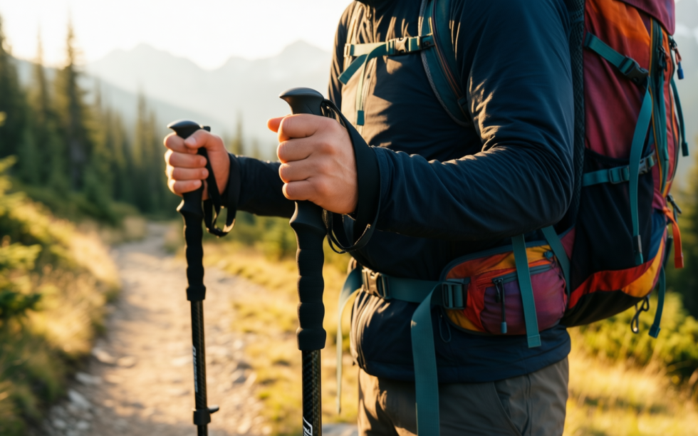 best ultralight trekking poles uk — illustrative AI-generated lifestyle image