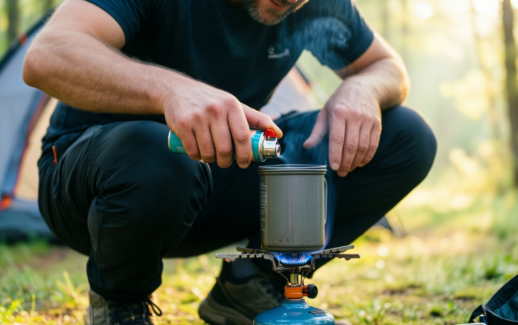 28 pack butane gas canisters — illustrative AI-generated lifestyle image