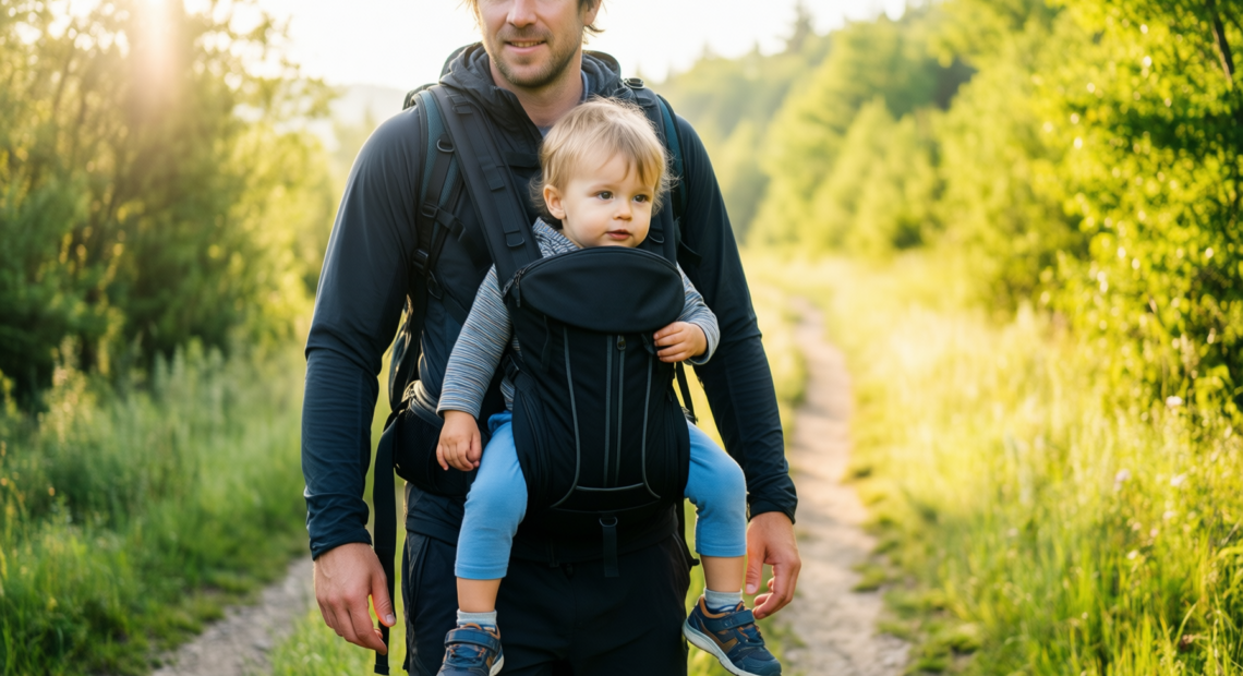osprey poco child carrier review — illustrative AI-generated lifestyle image