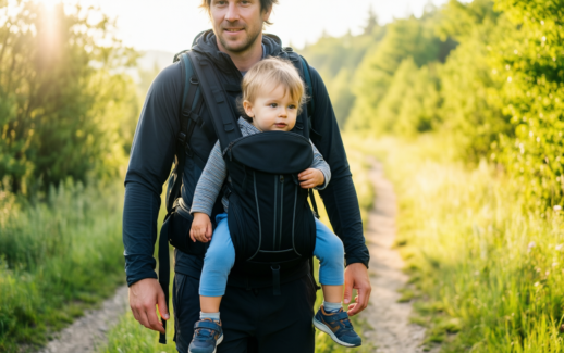 osprey poco child carrier review — illustrative AI-generated lifestyle image