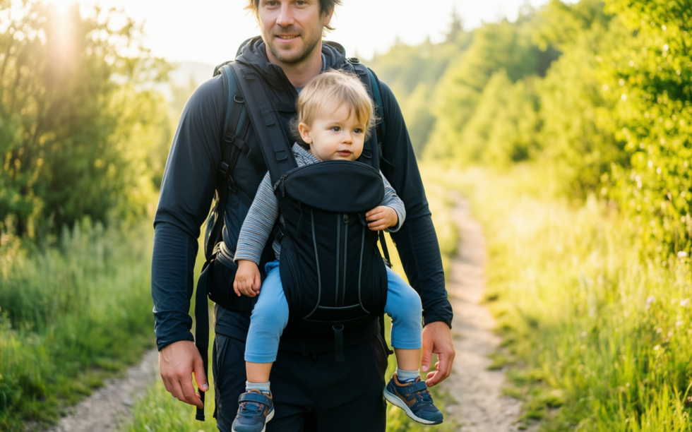 osprey poco child carrier review — illustrative AI-generated lifestyle image