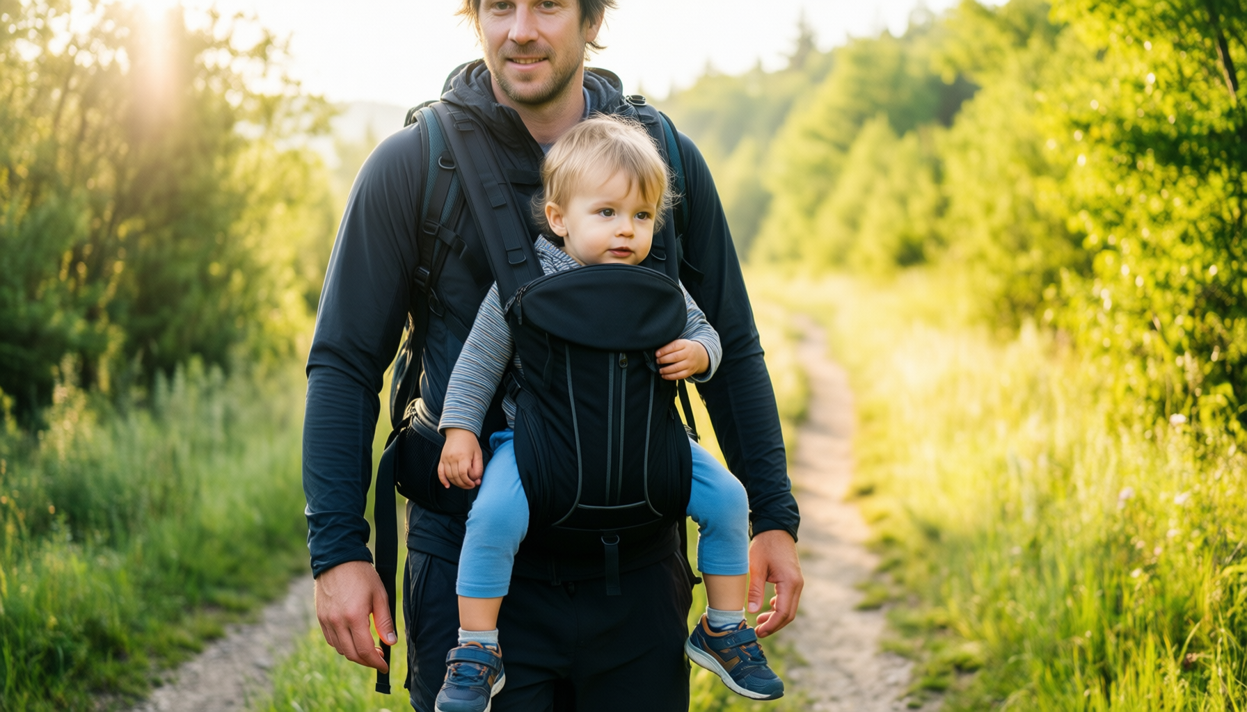 osprey poco child carrier review — illustrative AI-generated lifestyle image