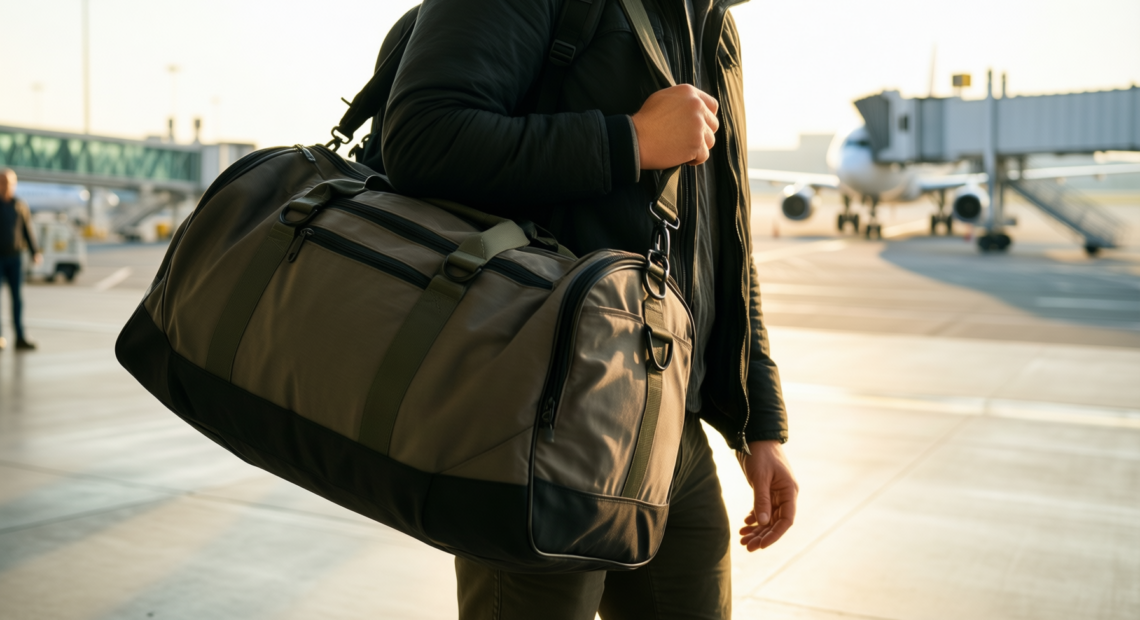columbia landroamer 60l duffel review — illustrative AI-generated lifestyle image