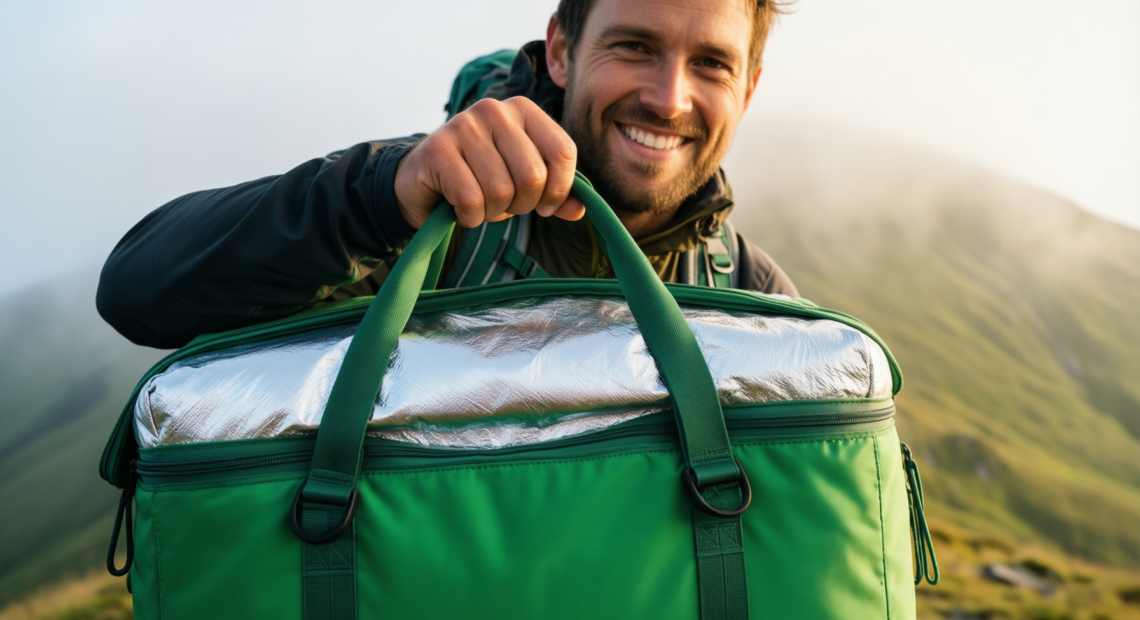 hulongo large waterproof insulated cooler backpack — illustrative AI-generated lifestyle image