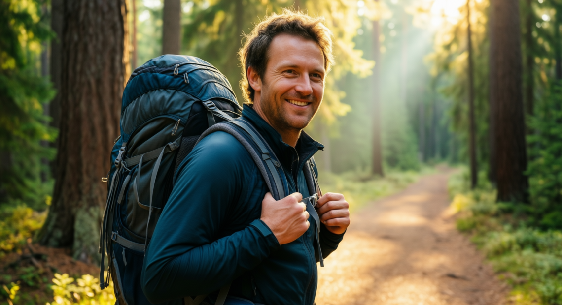 waterfly small hiking backpack 12l — illustrative AI-generated lifestyle image