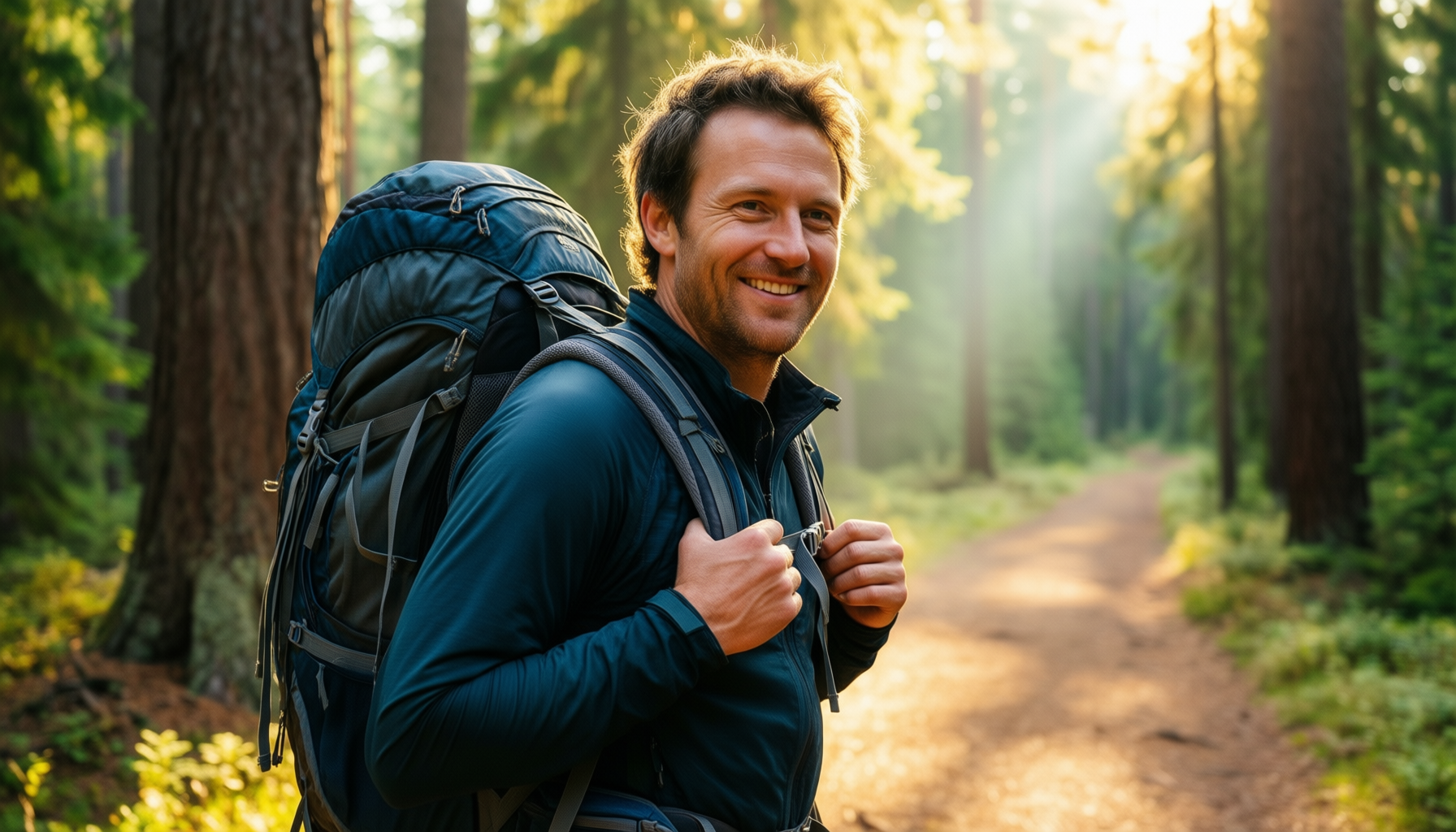 waterfly small hiking backpack 12l — illustrative AI-generated lifestyle image