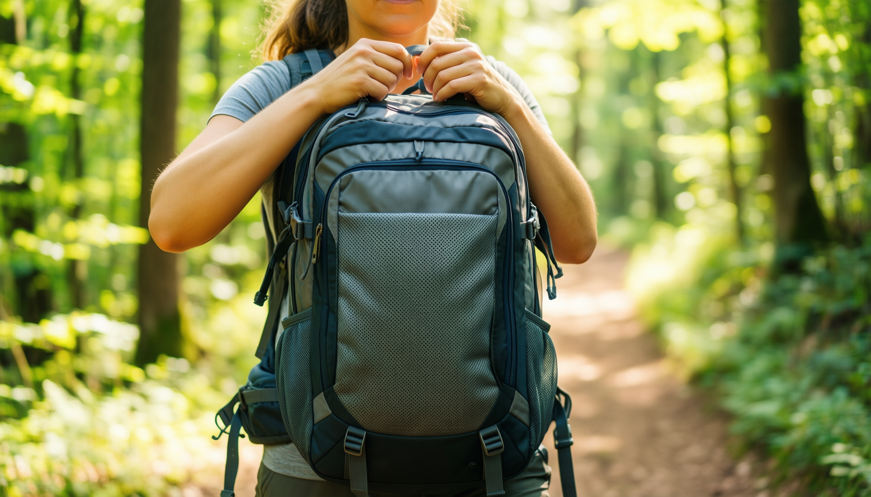 osprey sirrus women's backpack 24l — illustrative AI-generated lifestyle image