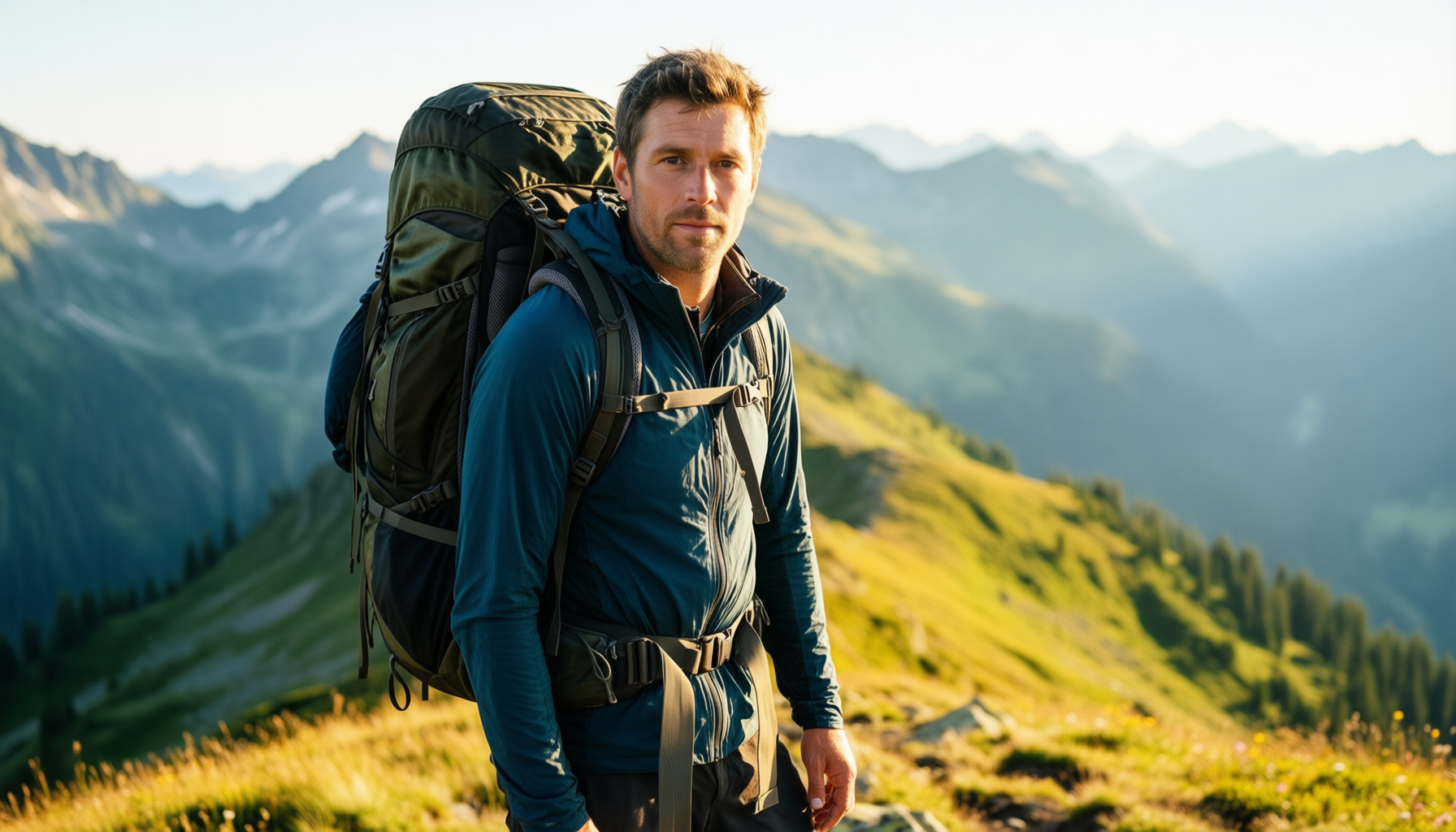 mountaintop 80l hiking rucksack review — illustrative AI-generated lifestyle image