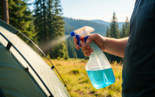 nikwax solarwash and solarproof — illustrative AI-generated lifestyle image